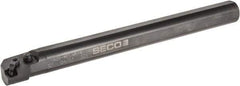 Seco - 1.53" Min Bore Diam, 14" OAL, 1-1/4" Shank Diam, MCLN Indexable Boring Bar - CNMG 432 Insert, Pin & Clamp Holding Method - Eagle Tool & Supply