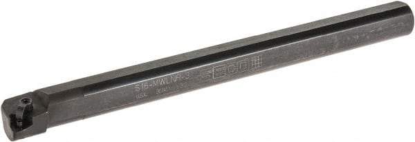 Seco - 1.2" Min Bore Diam, 12" OAL, 1" Shank Diam, MWLN Indexable Boring Bar - WNMG 332 Insert, Pin & Clamp Holding Method - Eagle Tool & Supply