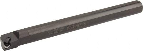 Seco - 1.47" Min Bore Diam, 14" OAL, 1-1/4" Shank Diam, MWLN Indexable Boring Bar - WNMG 332 Insert, Pin & Clamp Holding Method - Eagle Tool & Supply