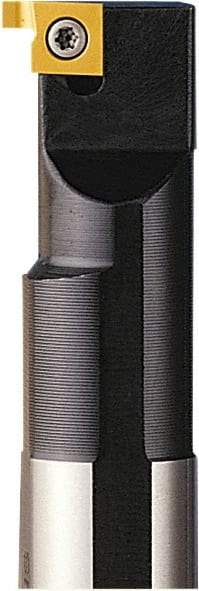 Seco - SN, Internal, Right Hand, 2.65mm Max Depth of Cut, 1.15 to 2.65mm Groove Width, Indexable Grooving Tool Holder - 9NR Insert Compatibility, 15mm Shank Height, 15.5mm Shank Width, 150mm OAL - Eagle Tool & Supply