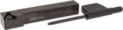Seco - STGC, Right Hand Cut, 3/8" Shank Height x 3/8" Shank Width, Neutral Rake Indexable Turning Toolholder - 2-1/2" OAL, TC..21.5. Insert Compatibility, Series Screw Lock - Eagle Tool & Supply