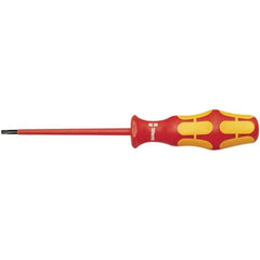 Wera - T25 Torx Driver - 4" Blade Length, 205mm OAL, Ergonomic Handle - Eagle Tool & Supply