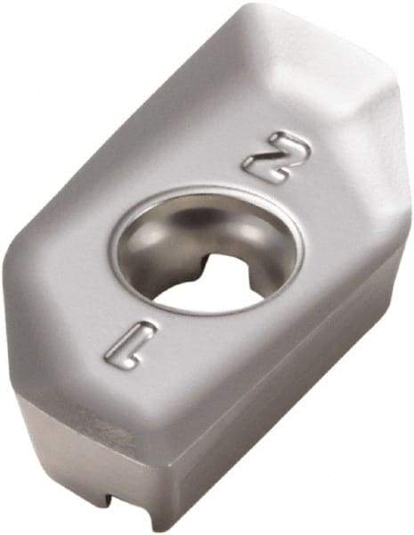 Seco - XPKX12T340 E08 Grade H25 Carbide Milling Insert - Uncoated, 0.157" Thick, 0.157" Corner Radius - Eagle Tool & Supply