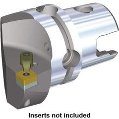 Kennametal - Right Hand Cut, Size KM80, CN.. Insert Compatiblity, Internal or External Modular Turning & Profiling Cutting Unit Head - 53mm Ctr to Cutting Edge, 70mm Head Length, Through Coolant, Series M-Clamping - Eagle Tool & Supply