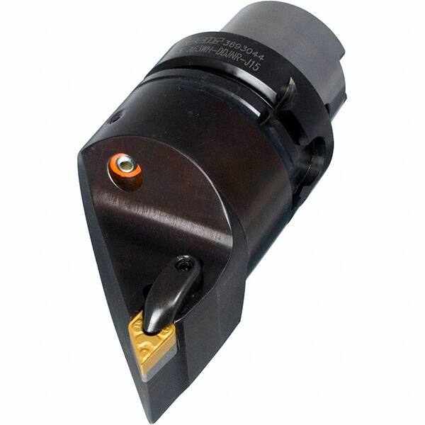 Iscar - Left Hand Cut, Size HSK A63, DN.. Insert Compatiblity, Internal or External Modular Turning & Profiling Cutting Unit Head - 25mm Ctr to Cutting Edge, 110mm Head Length, Through Coolant, Series R-Clamp - Eagle Tool & Supply