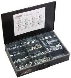 Value Collection - 1/4-20 to 3/4 Thread, 190 Piece Zinc Plated Steel Nut Assortment - 7/8 to 2-1/4" High - Eagle Tool & Supply