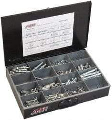 Value Collection - 192 Piece, #10 to 1/2 Screw, Steel Anchor Assortment - Zinc Plated - Eagle Tool & Supply