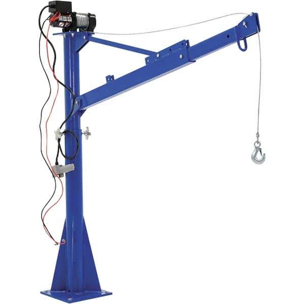 Vestil - 1,500 Lb Load Capacity, Steel Jib Crane - 5' 9/16" Span - Eagle Tool & Supply