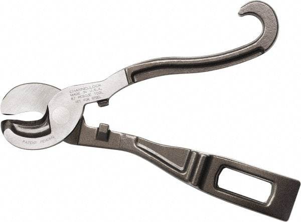 Channellock - 8-5/8" OAL, Cable Cutter - 1-3/7" Jaw Length x 1.62" Jaw Width, Round Head - Eagle Tool & Supply