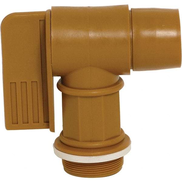 Wesco Industrial Products - 2" NPT Plastic Rigid Drum Faucet - FM Approved, No Arrester, Manual Closing, 6" Long Extension - Eagle Tool & Supply