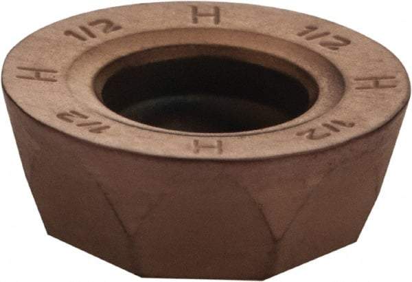 Sumitomo - QPMT4312 H Grade ACZ350 Carbide Milling Insert - TiN/AlN Finish, 3/16" Thick, 1/2" Inscribed Circle - Eagle Tool & Supply