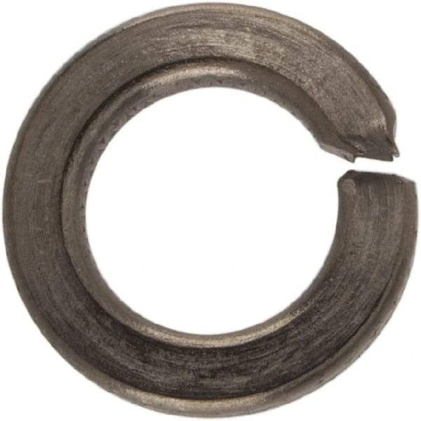 Made in USA - #6, 0.031" Thick Split Lock Washer - 400 Stainless Steel, Passivated Finish, 0.141" Min ID, 0.148" Max ID, 0.25" Max OD - Eagle Tool & Supply
