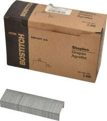 Stanley Bostitch - 1-3/8" Wide Steel Crown Staples - 3/4" Leg Length - Eagle Tool & Supply