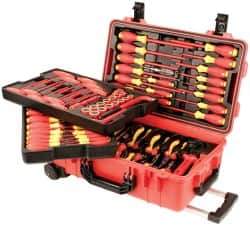 Wiha - 80 Piece Insulated Hand Tool Set - Comes in Molded Rolling Custom Tool Box - Eagle Tool & Supply