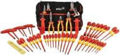 Wiha - 50 Piece Insulated Hand Tool Set - Comes in Canvas Pouch - Eagle Tool & Supply