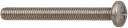 Made in USA - #10-32 UNF, 2" Length Under Head Phillips Drive Machine Screw - Pan Head, Grade 18-8 Stainless Steel, Black Oxide Finish, Without Washer - Eagle Tool & Supply