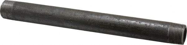 Made in USA - Schedule 80, 3/4" Diam x 10" Long Black Pipe Nipple - Threaded - Eagle Tool & Supply