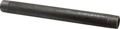 Made in USA - Schedule 80, 3/4" Diam x 10" Long Black Pipe Nipple - Threaded - Eagle Tool & Supply