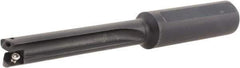 Allied Machine and Engineering - Series 0, 33/64 to 11/16" Diam, 3/4" Diam Straight Shank, Straight Flute Spade Drill - 2-1/2" Max Depth, 3-27/64" Body Length, 5-11/16" OAL, Standard Length, Through Coolant - Eagle Tool & Supply