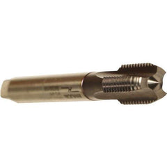 Emuge - M42x4.50 Metric Coarse 6HX 4 Flute TiCN Finish Cobalt Straight Flute Machine Tap - Modified Bottoming, Right Hand Thread, 200mm OAL, 56mm Thread Length, Oversize - Exact Industrial Supply
