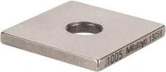 Mitutoyo - 0.1005" Square Steel Gage Block - Accuracy Grade 0, Includes Certificate of Inspection - Eagle Tool & Supply