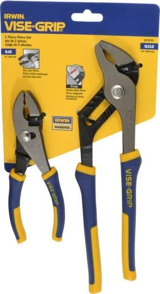 Irwin - 2 Piece Plier Set - Comes in Display Card - Eagle Tool & Supply