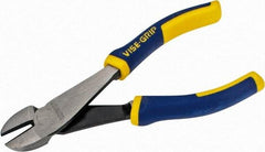 Irwin - 6" OAL, Diagonal Cutter - 13/16" Jaw Length x 13/16" Jaw Width, Oval Head, ProTouch Handle - Eagle Tool & Supply