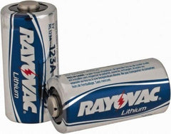 Rayovac - Size 123A, Lithium, 2 Pack, Standard Battery - 3 Volts - Eagle Tool & Supply