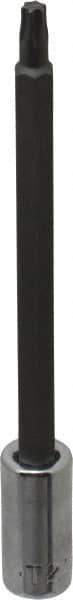SK - 1/4" Drive, T25 Torx Bit Socket - 4" OAL, Long Torx Bit Socket - Eagle Tool & Supply