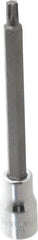 SK - 3/8" Drive, T30 Torx Bit Socket - 4" OAL, Long Torx Bit Socket - Eagle Tool & Supply