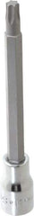 SK - 3/8" Drive, T40 Torx Bit Socket - 4" OAL, Long Torx Bit Socket - Eagle Tool & Supply