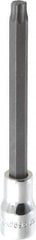 SK - 3/8" Drive, T45 Torx Bit Socket - 4" OAL, Long Torx Bit Socket - Eagle Tool & Supply