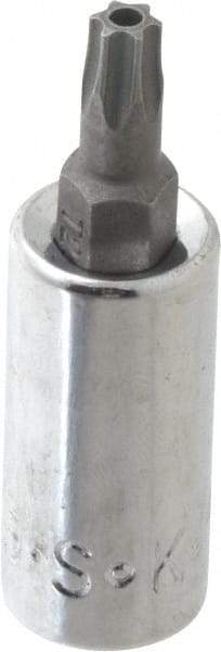 SK - 1/4" Drive, T25 Torx Bit Socket - 1-3/4" OAL, Tamper Resistant - Eagle Tool & Supply