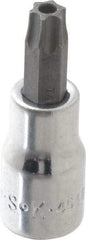 SK - 3/8" Drive, T45 Torx Bit Socket - 2" OAL, Tamper Resistant - Eagle Tool & Supply