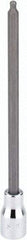 SK - 3/8" Drive, 4mm Hex Bit Socket - 6" OAL, 5" Bit Length, Long Ball End Hex Bit Socket - Eagle Tool & Supply