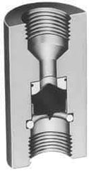 Plast-O-Matic - 1/4" Pipe, 120 Max psi, 0.75 GPM, Sandwich Flow Control Valve - EPDM Seal - Eagle Tool & Supply