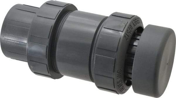 Plast-O-Matic - 2" Pipe, 100 Max psi, PVC, Normally Closed Design Vacuum Breaker Valve - Viton Seal, PTFE Encapsulated Stainless Steel Spring, NPT End Connections - Eagle Tool & Supply
