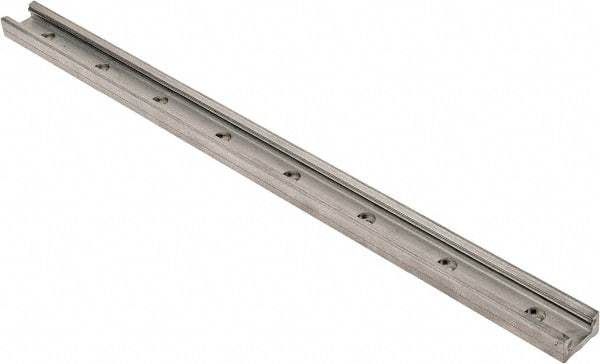 Pacific Bearing - 480mm OAL x 30mm Overall Width x 16mm Overall Height Self Lubricated Linear Guide Systems - 60mm Between Holes, 225 Lb. Capacity - Eagle Tool & Supply