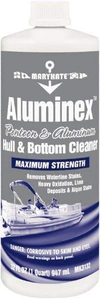 CRC - Water-Based Solution Pontoon and Aluminum Hull Cleaner - 32 Ounce Bottle, Up to 32°F Freezing Point - Eagle Tool & Supply