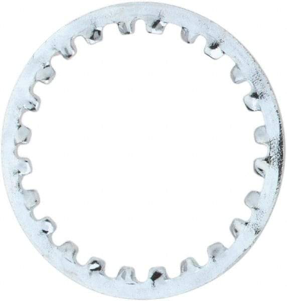 Value Collection - 7/16" Screw, 0.4755" ID, Steel Internal Tooth Lock Washer - 0.6005" OD, Zinc-Plated, Grade 1075 - Eagle Tool & Supply