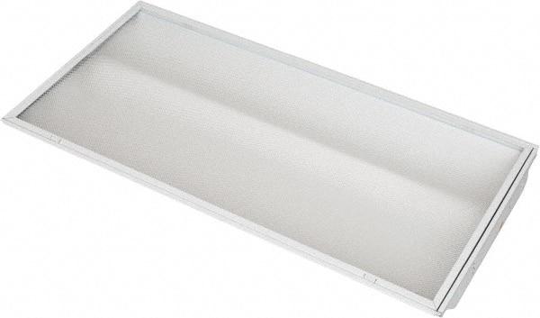 Cooper Lighting - 3 Lamps, 32 Watts, 2' x 4', Electronic Ballast Fluorescent Lamp Troffer - 120/277 Volt, Dimmable, Acrylic Diffuser, Steel Troffer - Eagle Tool & Supply