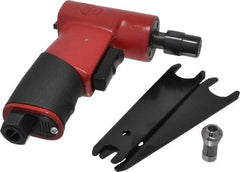 Chicago Pneumatic - 1/4" Collet, Angle Handle, Angle Air Die Grinder - 17,000 RPM, Rear Exhaust, 15.89 CFM, 0.2 hp, 6.21 bar, 1/4 NPT - Eagle Tool & Supply