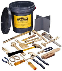 Ampco - 17 Piece Hazmat Response Tool Kit - Comes in Tool Bucket - Eagle Tool & Supply