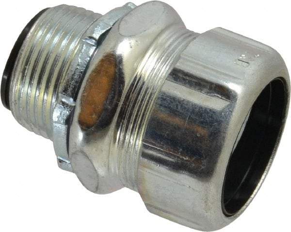 Thomas & Betts - 1" Trade, Steel Threaded Straight Liquidtight Conduit Connector - Insulated - Eagle Tool & Supply