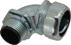 Thomas & Betts - 3/4" Trade, Steel Threaded Angled Liquidtight Conduit Connector - Insulated - Eagle Tool & Supply