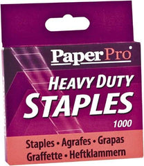 PaperPro - 1/2" Leg Length, Steel Staples-Cartridge - 100 Sheet Capacity, For Use with PaperPro 1300 - Eagle Tool & Supply