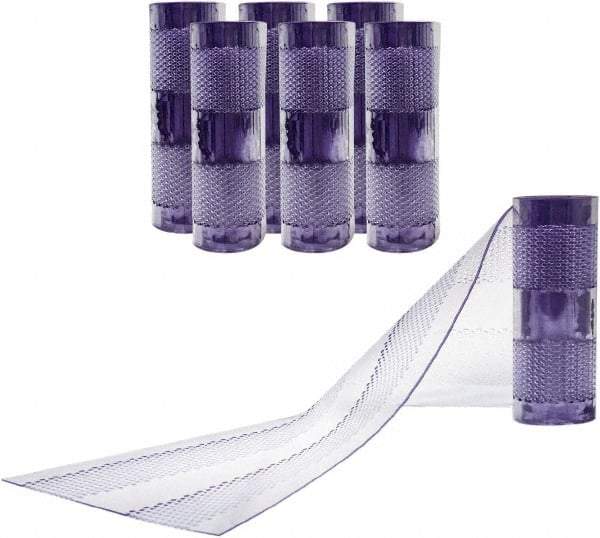 Aleco - Clear Replacement Vinyl Strip Standard Dock Curtain Strips - 12" Wide x 10' Long x 1/8" Thick, PVC - Eagle Tool & Supply