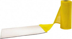 Aleco - Yellow Top & Clear Bottom Replacement Vinyl Strip Standard Dock Curtain Strips - 8" Wide x 7' Long x 0.014" Thick, PVC - Eagle Tool & Supply