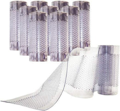 Aleco - Clear Replacement Vinyl Strip Standard Dock Curtain Strips - 8" Wide x 7' Long x 0.08" Thick, PVC - Eagle Tool & Supply