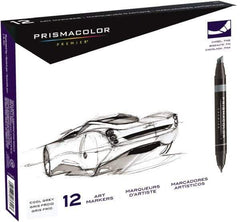 Prismacolor - Assorted Colors, Art Marker - Chisel Tip, Alcohol Based Ink - Eagle Tool & Supply